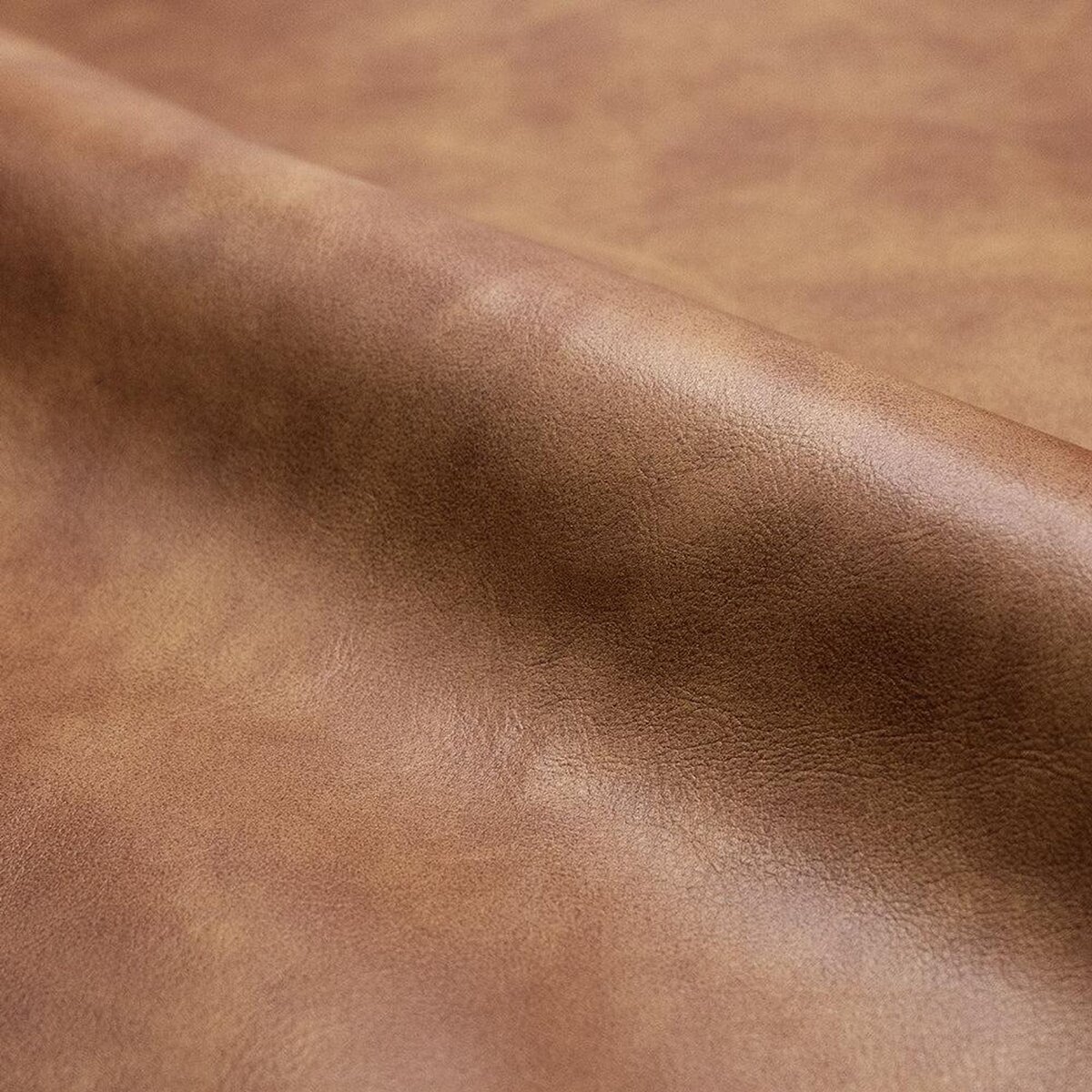 Rendez vous déco Lot de 2 chaises en cuir synthétique camel - Henrik