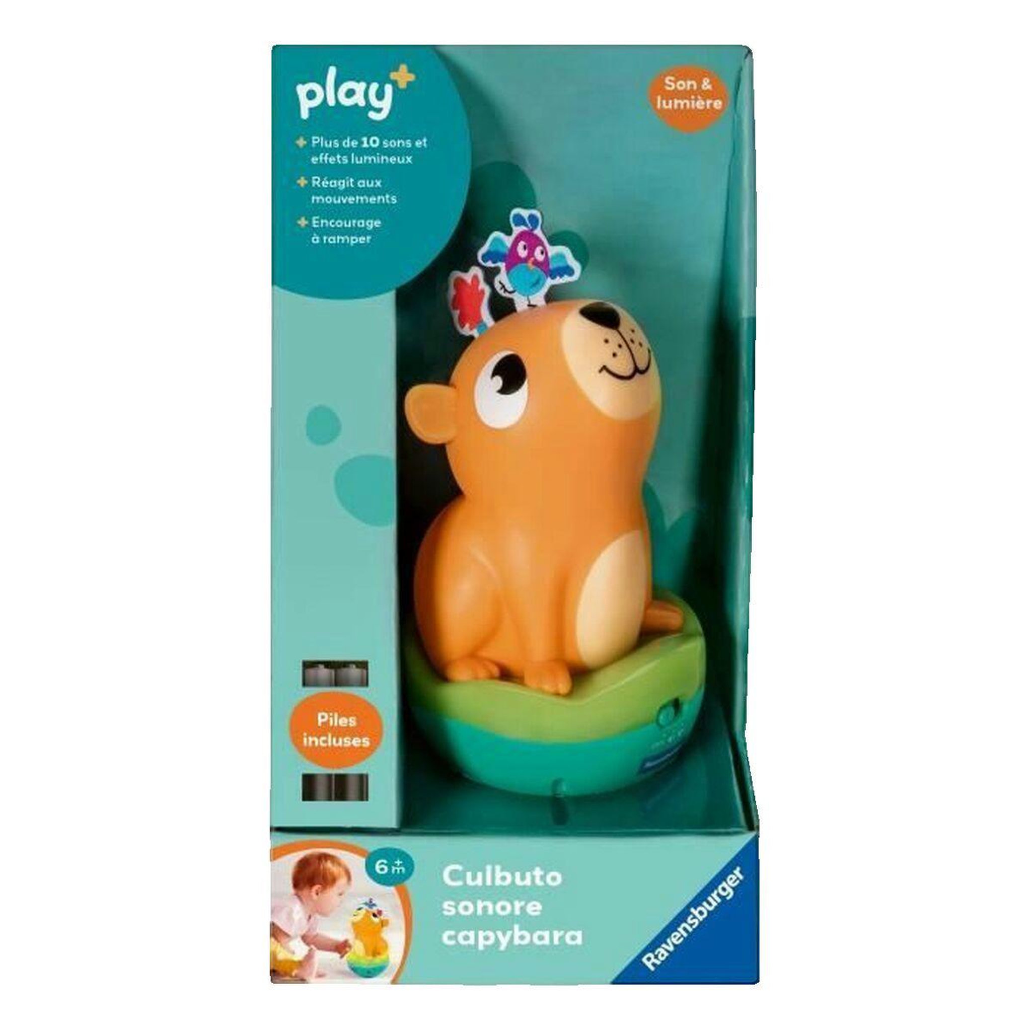 RAVENSBURGER Jouet musical Ravensburger Culbuto Sonore Capybara vert