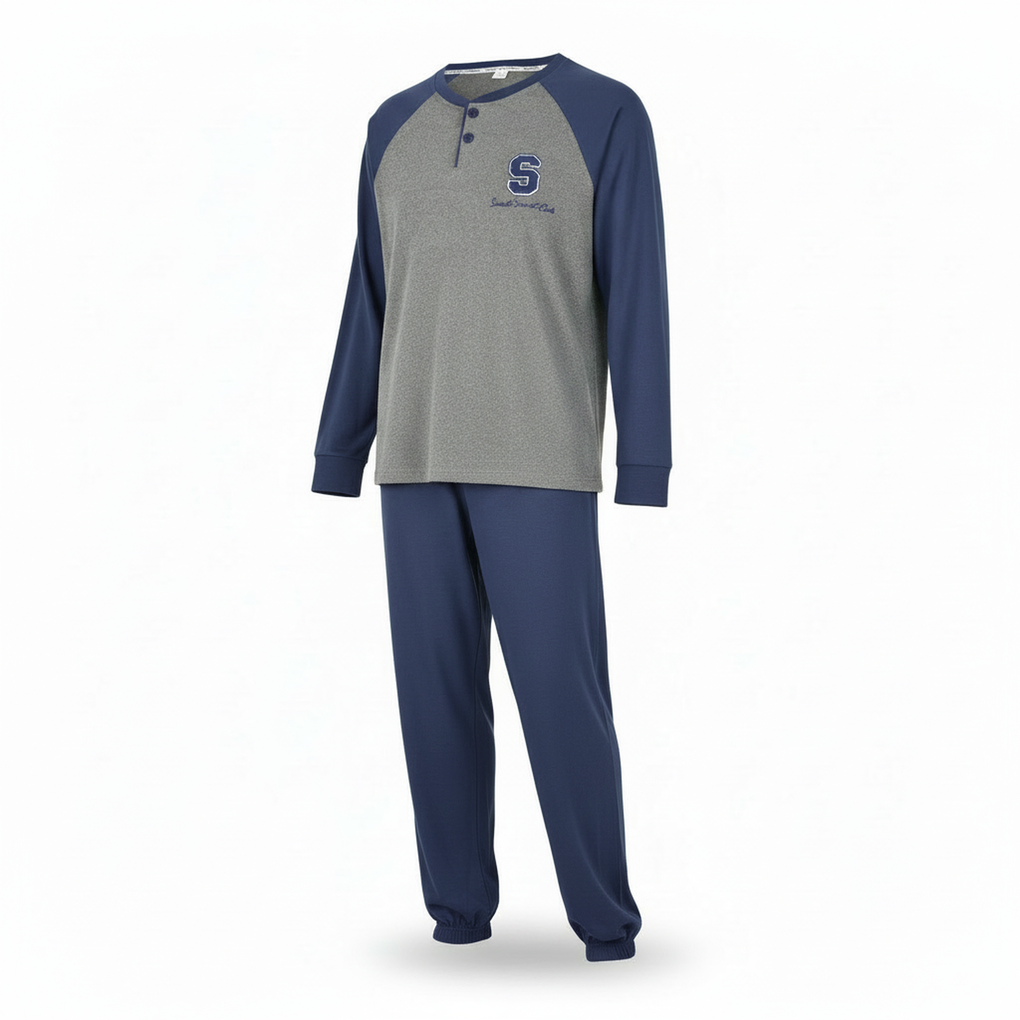 Voir la diapositive 1 : OZABI Ozabi ensemble pyjama homme doublé polaire bicolore sweet secret club