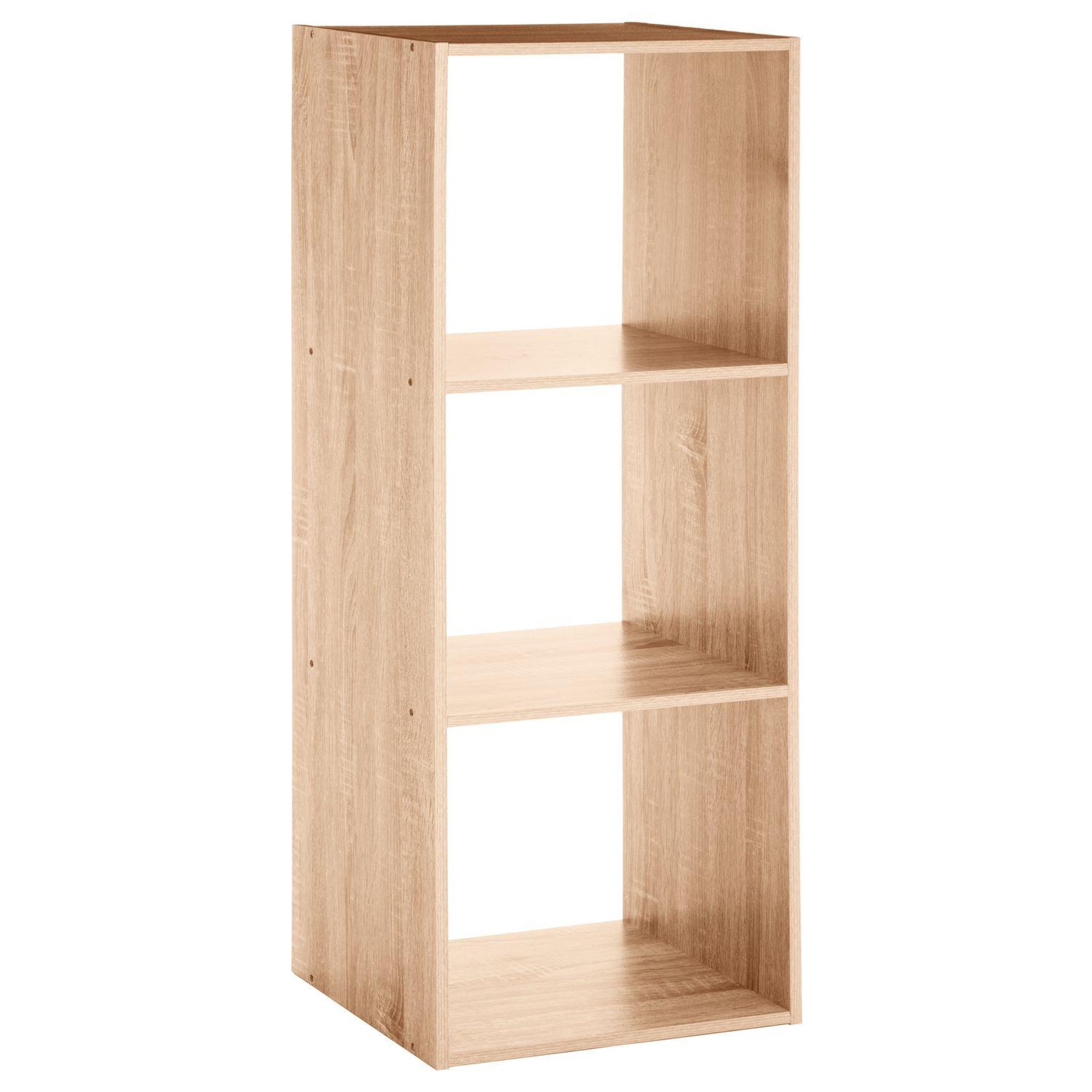 ATMOSPHERA Etagère rectangulaire à 3 cases mix. Coloris disponibles : Gris, Blanc