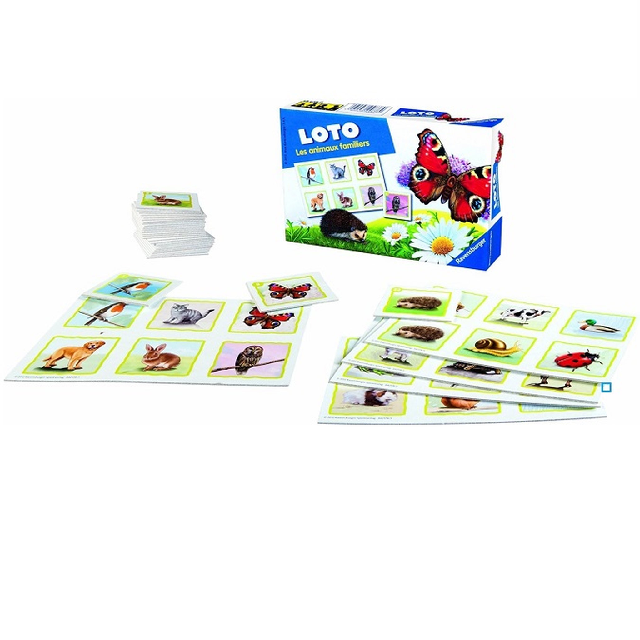 Voir la diapositive 3 : RAVENSBURGER Loto les animaux familiers