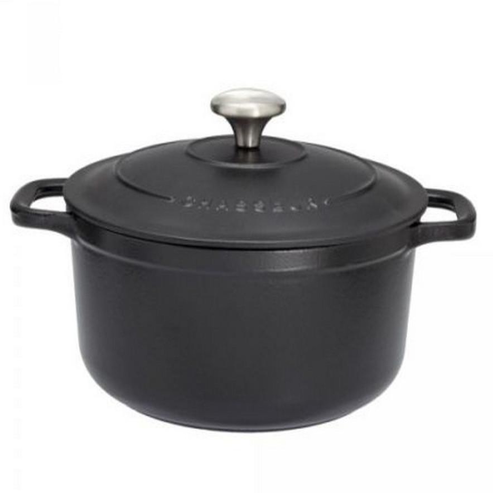 Chasseur Cocotte ronde fonte émaillée 20cm noir - PUC472001