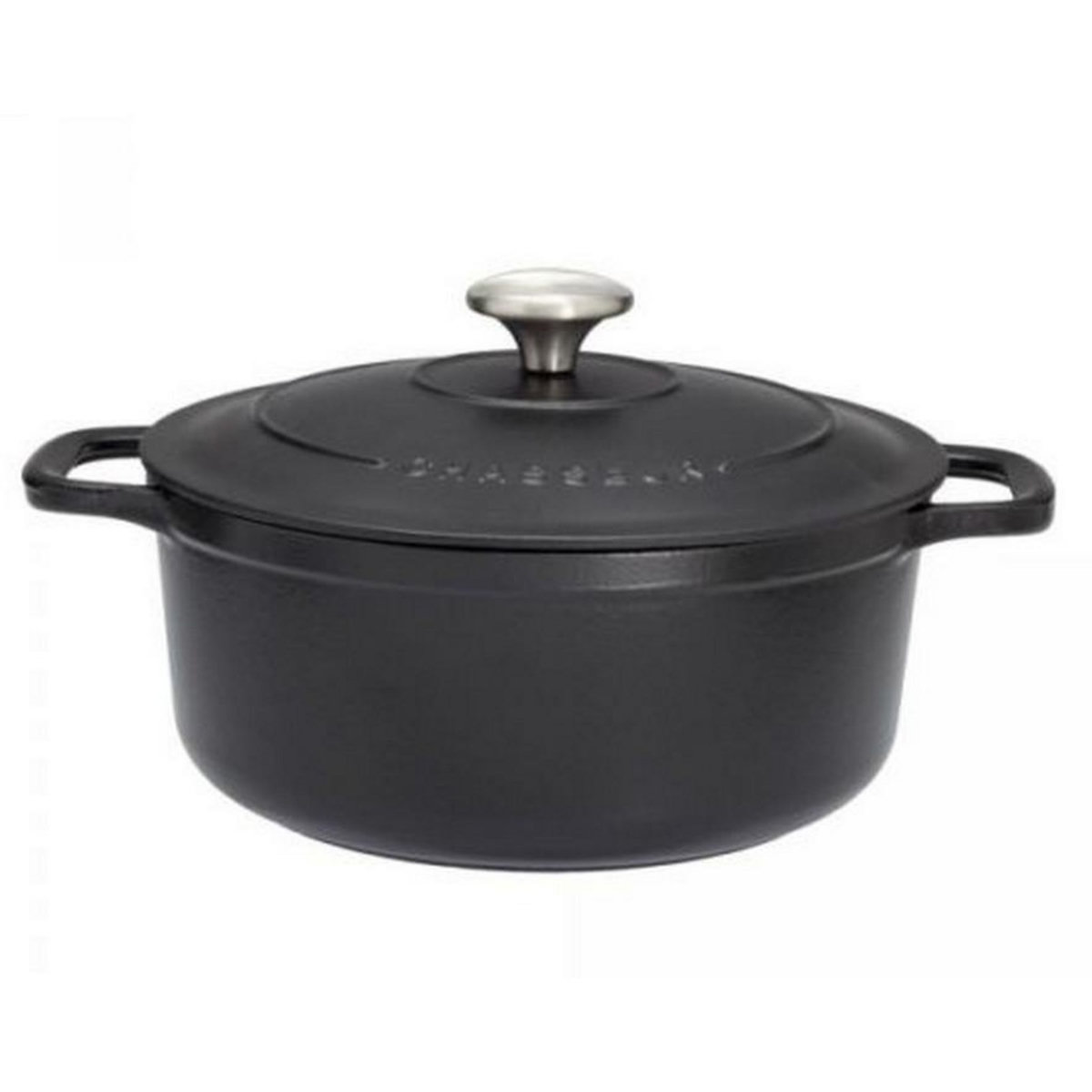 Chasseur Cocotte ronde fonte émaillée 20cm noir - puc472001