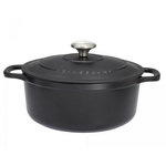 Chasseur Cocotte ronde fonte émaillée 20cm noir - puc472001