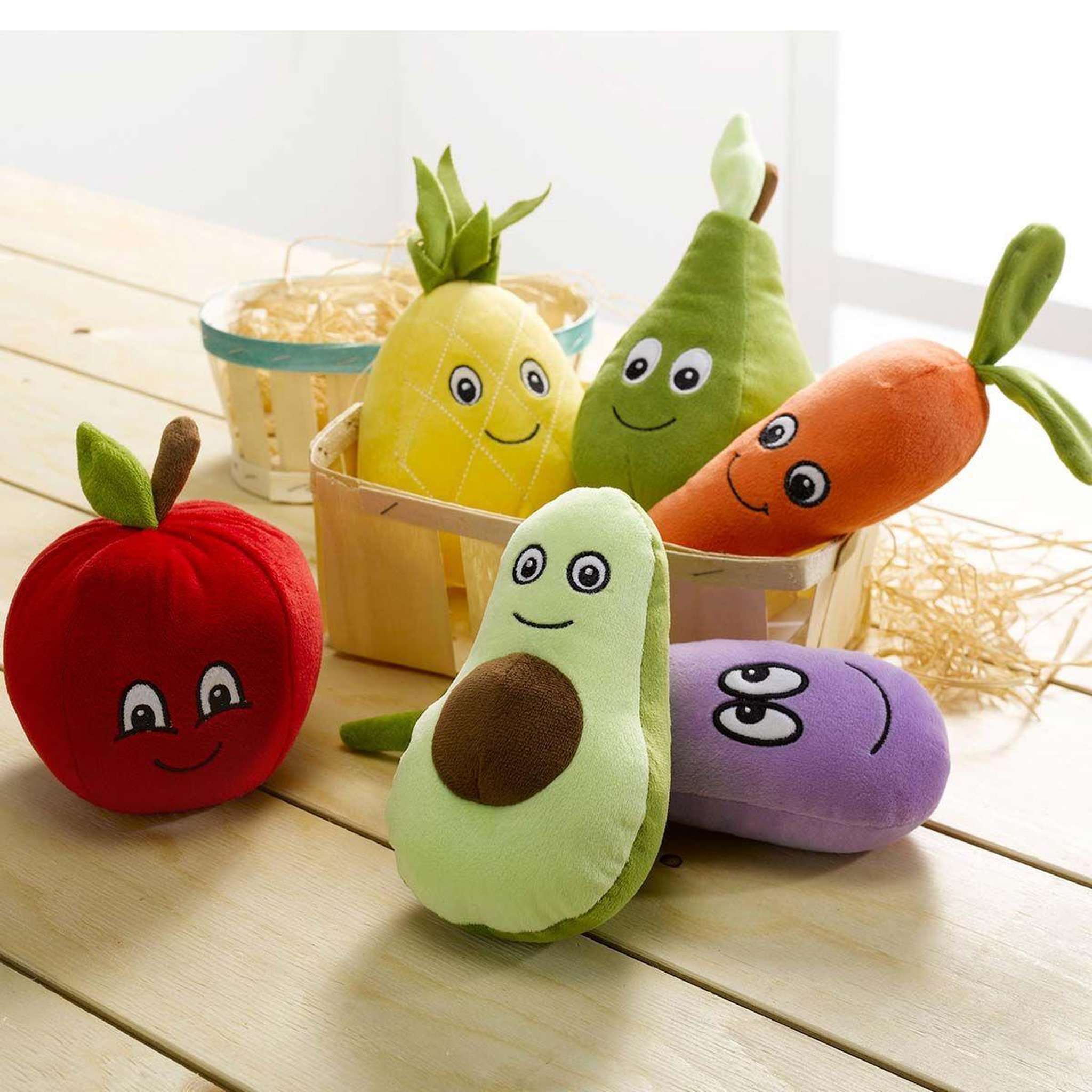 Voir la diapositive 3 : HOMEA Peluche pour chien  poire  18cm vert