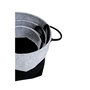 Voir la diapositive 4 : KB8 Lot de 4 Paniers bicolores en feutre non-tissé - Noir et Gris