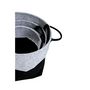 Voir la diapositive 4 : KB8 Lot de 4 Paniers bicolores en feutre non-tissé - Noir et Gris