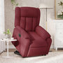 Voir la diapositive 1 : VIDAXL Fauteuil inclinable electrique rouge bordeaux tissu