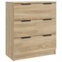 Voir la diapositive 2 : VIDAXL Buffet Chêne sonoma 60x30x70 cm Bois d ingénierie