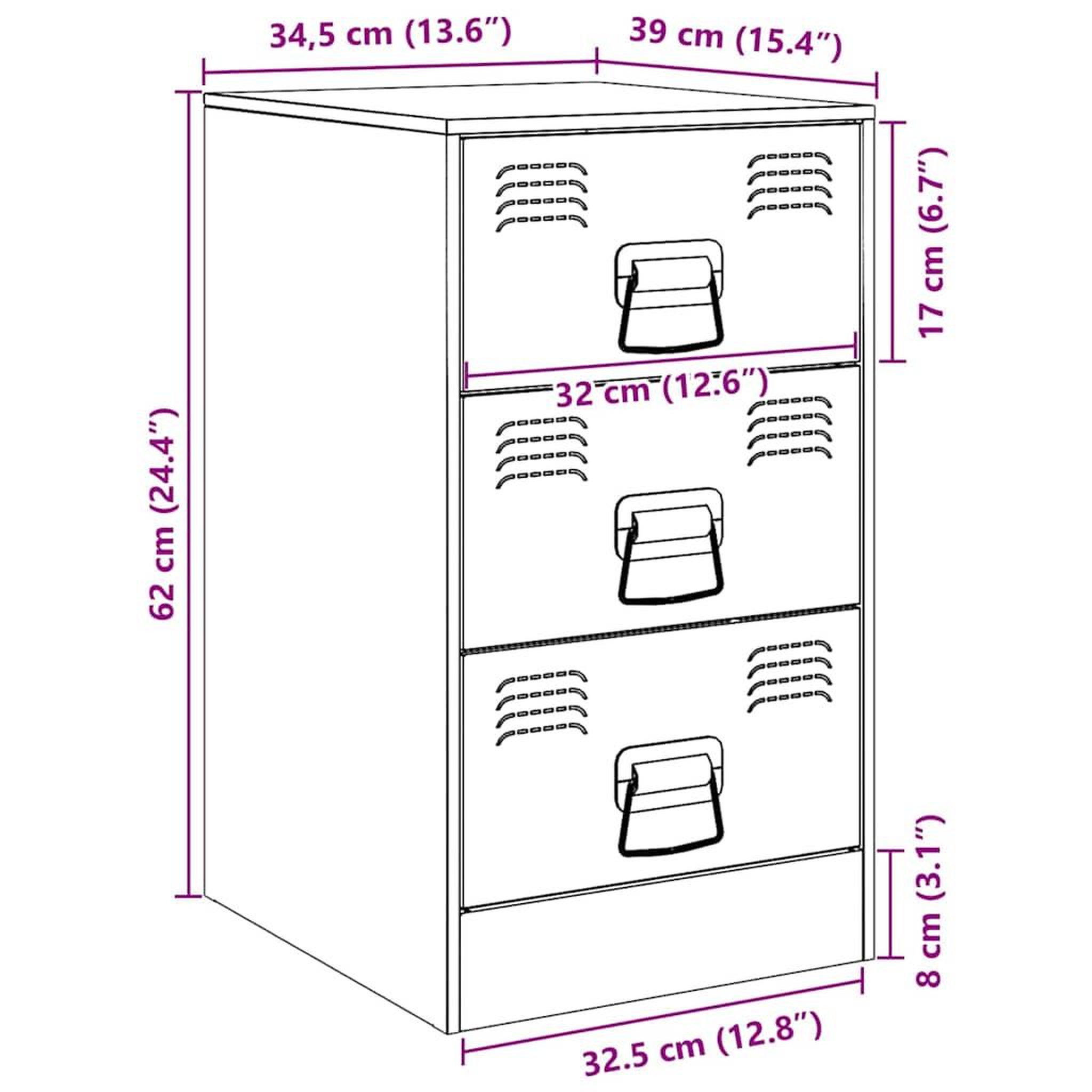 Voir la diapositive 6 : VIDAXL Tables de chevet 2 pcs jaune moutarde 34,5x39x62 cm acier