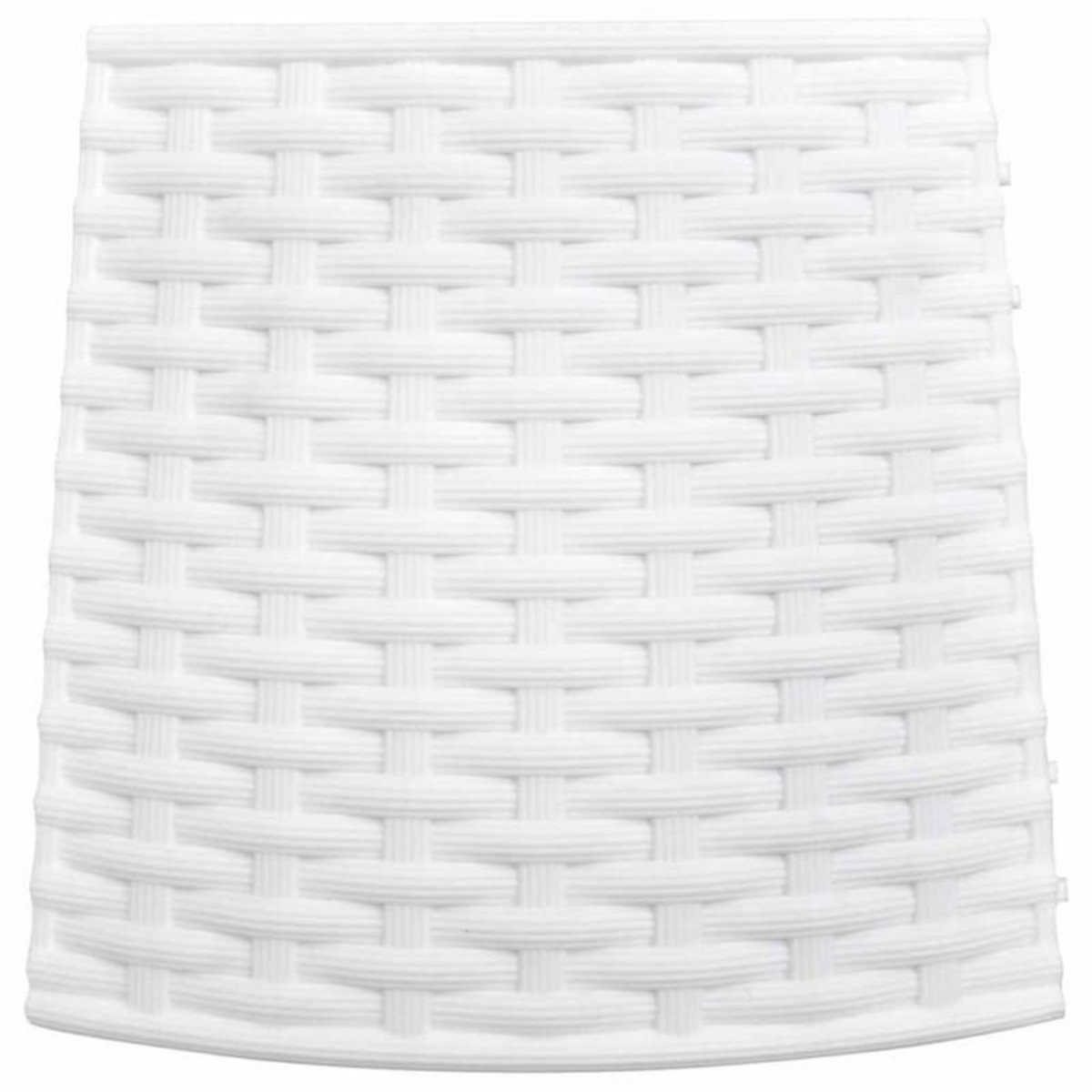 VIDAXL Jupe de sapin de Noël blanc Ø65x23 cm plastique