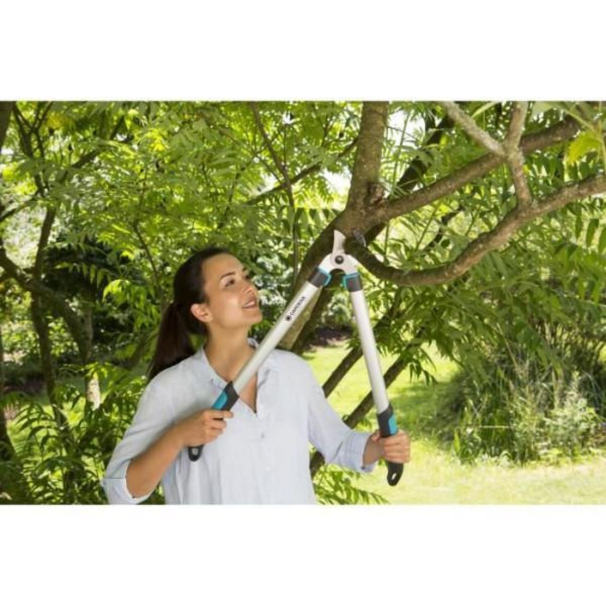Gardena GARDENA Coupe-branches EasyCut 680 A – Lame a enclume affûtée – Coupe Ø40mm max – Anti adhérence – Garantie 25 ans (