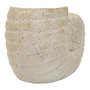 Voir la diapositive 3 : Paris Prix Vase Design Effet Sable  Shell  33cm Beige