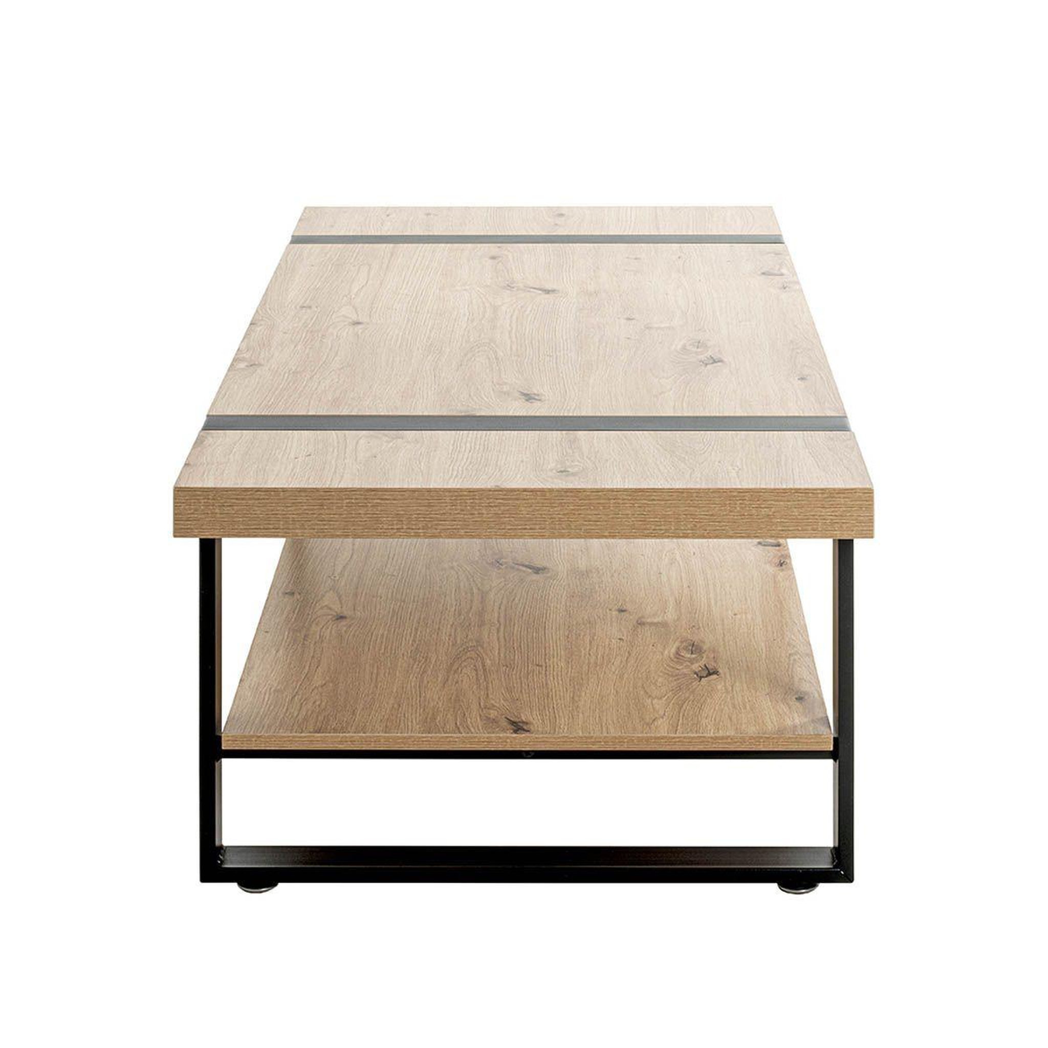 Voir la diapositive 3 : Paris Prix Table basse  miranda  120cm chêne & noir