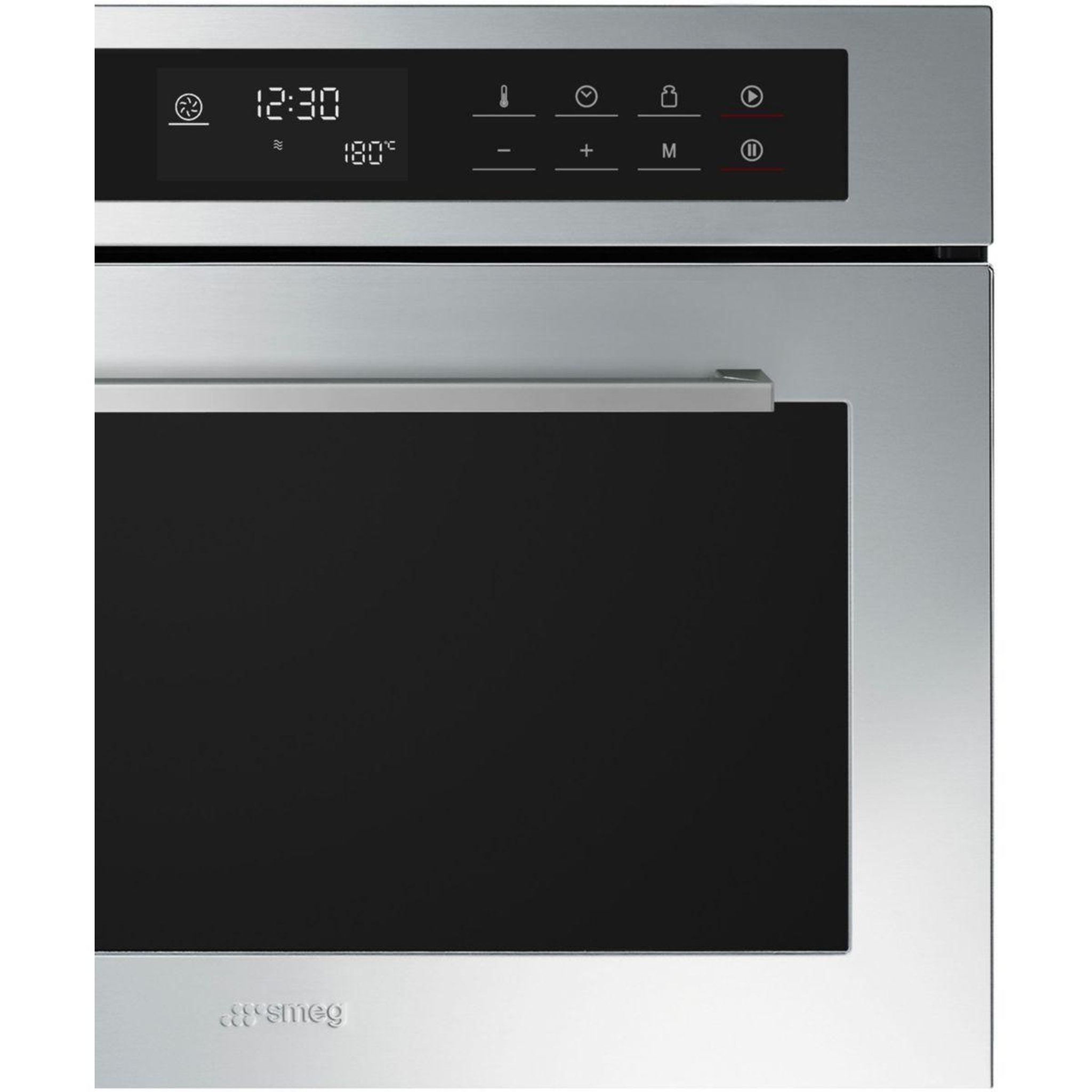 Voir la diapositive 4 : SMEG Micro ondes combiné encastrable sf4400mcx1