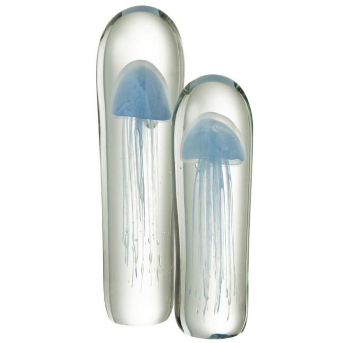 Paris Prix Presse-Papier en Verre  Méduse Tentacule  39cm Bleu