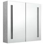 Voir la diapositive 3 : VIDAXL Armoire de salle de bain à miroir LED Gris béton 62x14x60 cm
