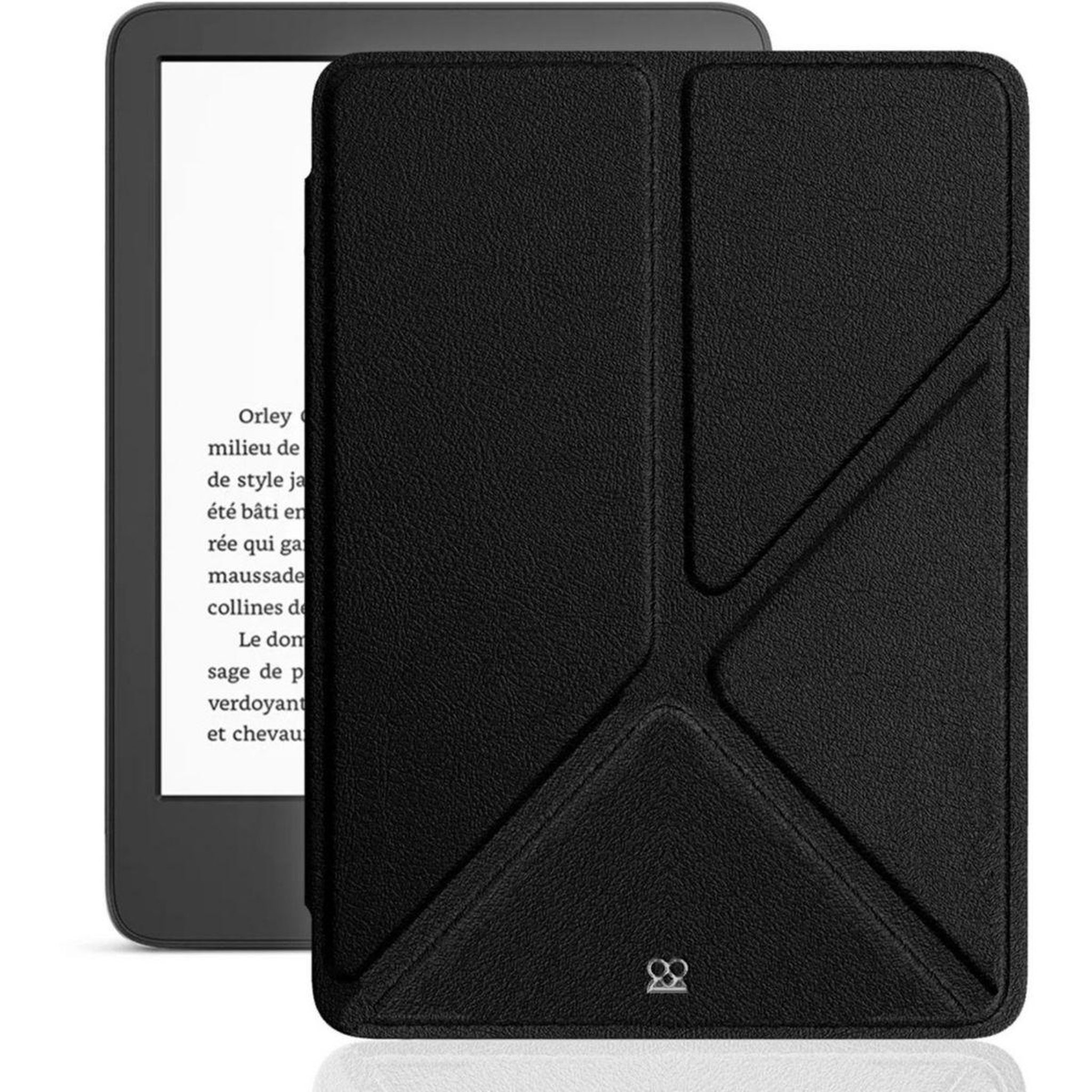 Voir la diapositive 1 : IBROZ Etui Origami Kindle 11thgen Noir