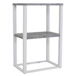 Paris Prix Table de Chevet Double  Rise  70cm Gris & Blanc