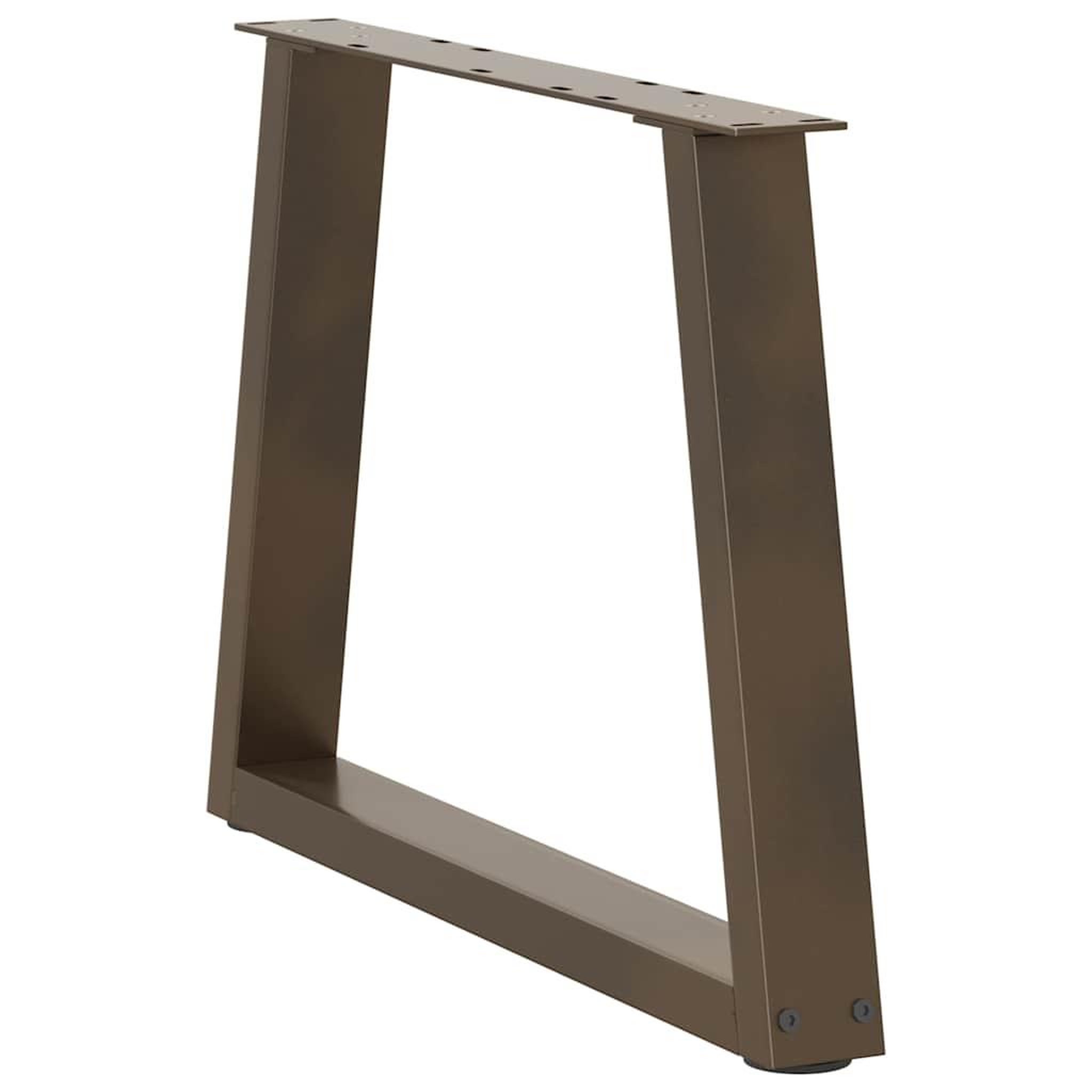 Voir la diapositive 4 : VIDAXL Pieds de table a manger en forme de V 2 pcs acier naturel acier