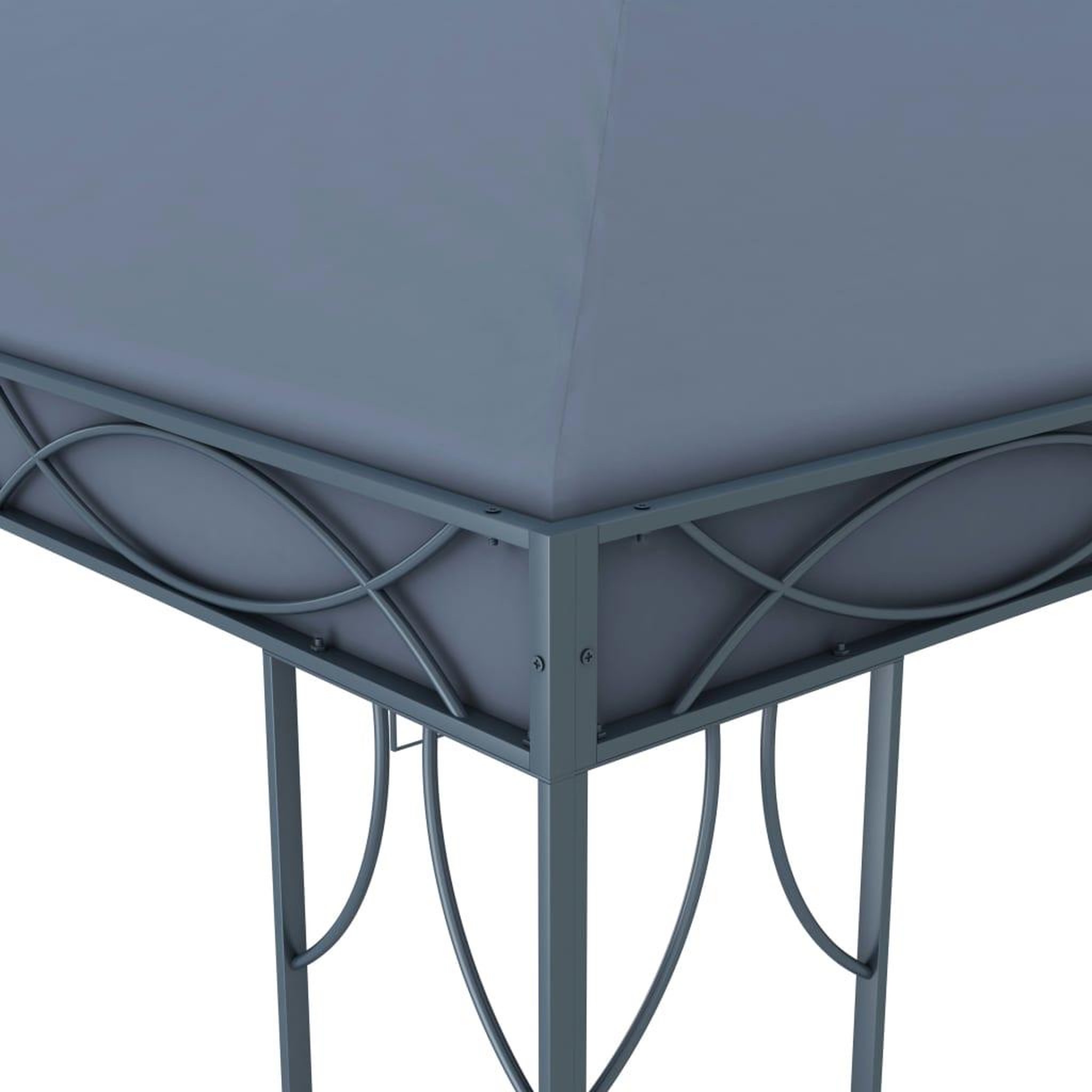 Voir la diapositive 4 : VIDAXL Tonnelle 400 x 300 cm Anthracite