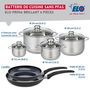 Voir la diapositive 2 : ELO Ensemble de 2 Poêles de cuisson 28 et 32 cm et 4 faitouts 12, 16, 20 et 24 cm Elo Prima Brillant