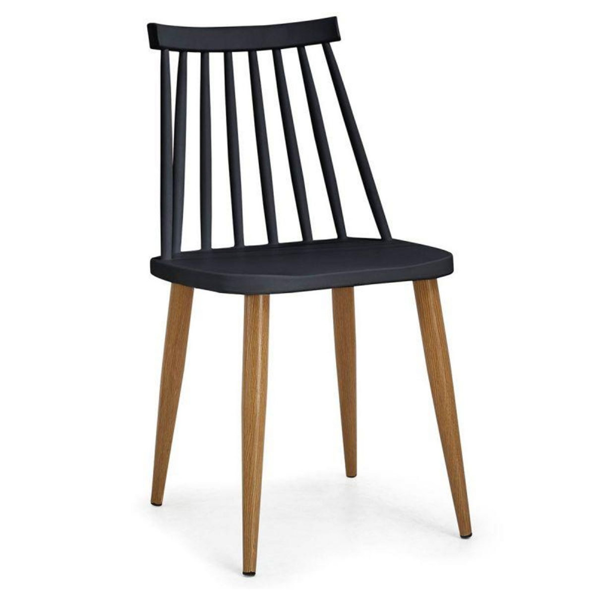 Paris Prix Lot de 2 Chaises Scandinaves  Estelle  77cm Noir