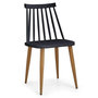 Voir la diapositive 2 : Paris Prix Lot de 2 Chaises Scandinaves  Estelle  77cm Noir