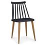 Voir la diapositive 2 : Paris Prix Lot de 2 Chaises Scandinaves  Estelle  77cm Noir