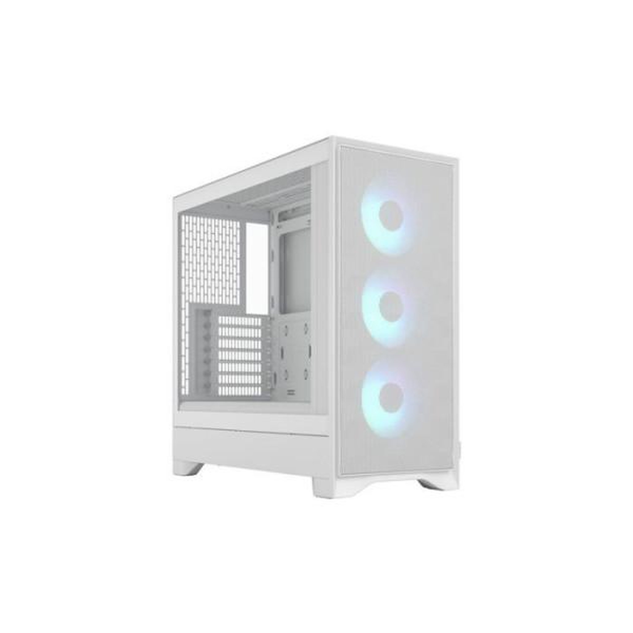 Fractal Design Boitier PC - FRACTAL DESIGN - FD-C-POA2A-04 - Pop 2 Air TG RGB - Format ATX - 3 ventilateurs a pales profilées - Blanc
