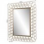 MACABANE THEODORE - Miroir rectangulaire métal doré