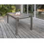 Voir la diapositive 1 : DCB GARDEN Table de jardin 240/300x100cm aluminium taupe
