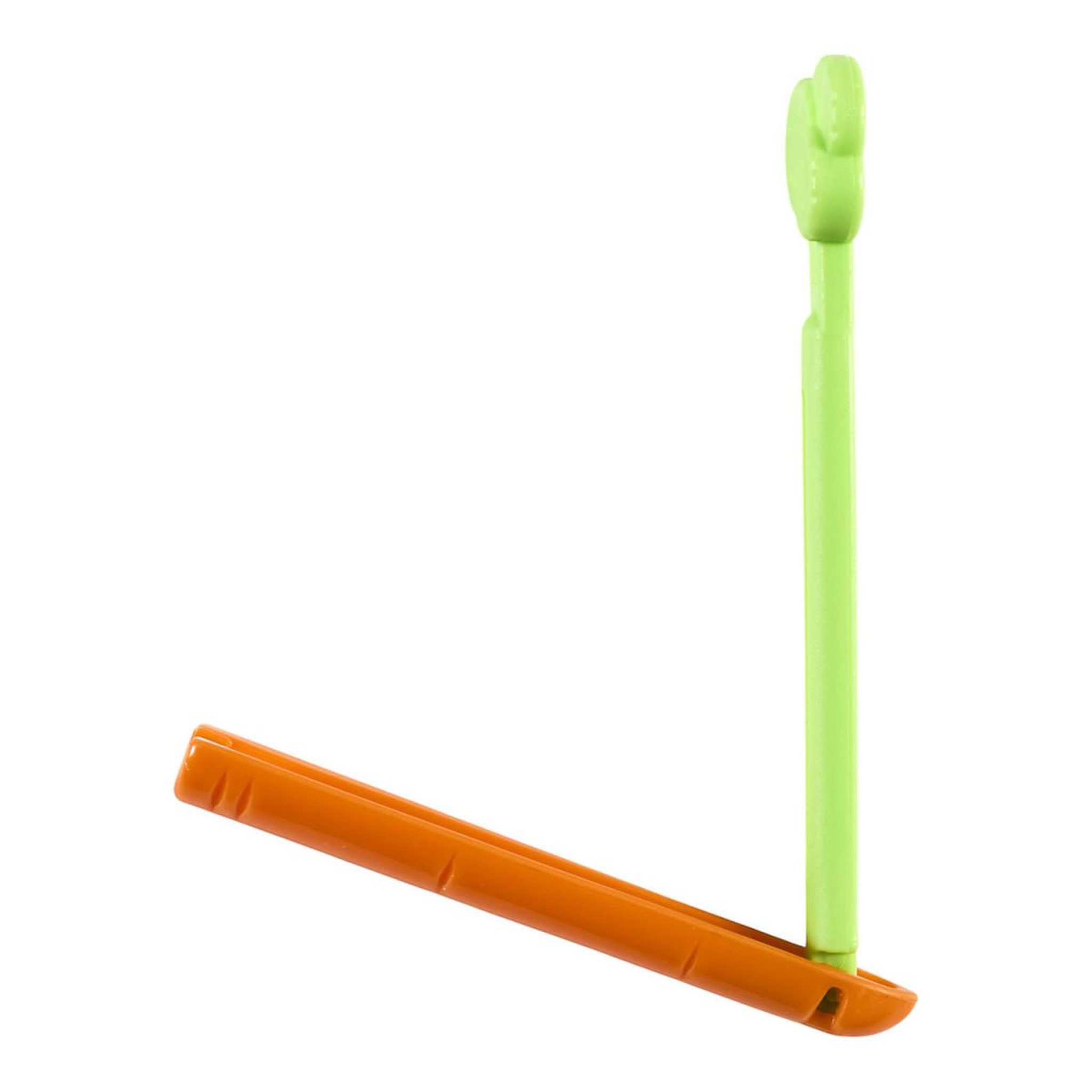 Voir la diapositive 3 : COOK CONCEPT Lot de 4 pinces ferme sachet  carotte  11cm orange