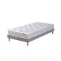Voir la diapositive 5 : IDLITERIE Ensemble matelas 100% latex 3 zones PURE avec sommier - confort français