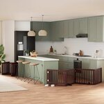 VIDAXL Barriere pour chien porte pliable 12 panneaux bois de peuplier