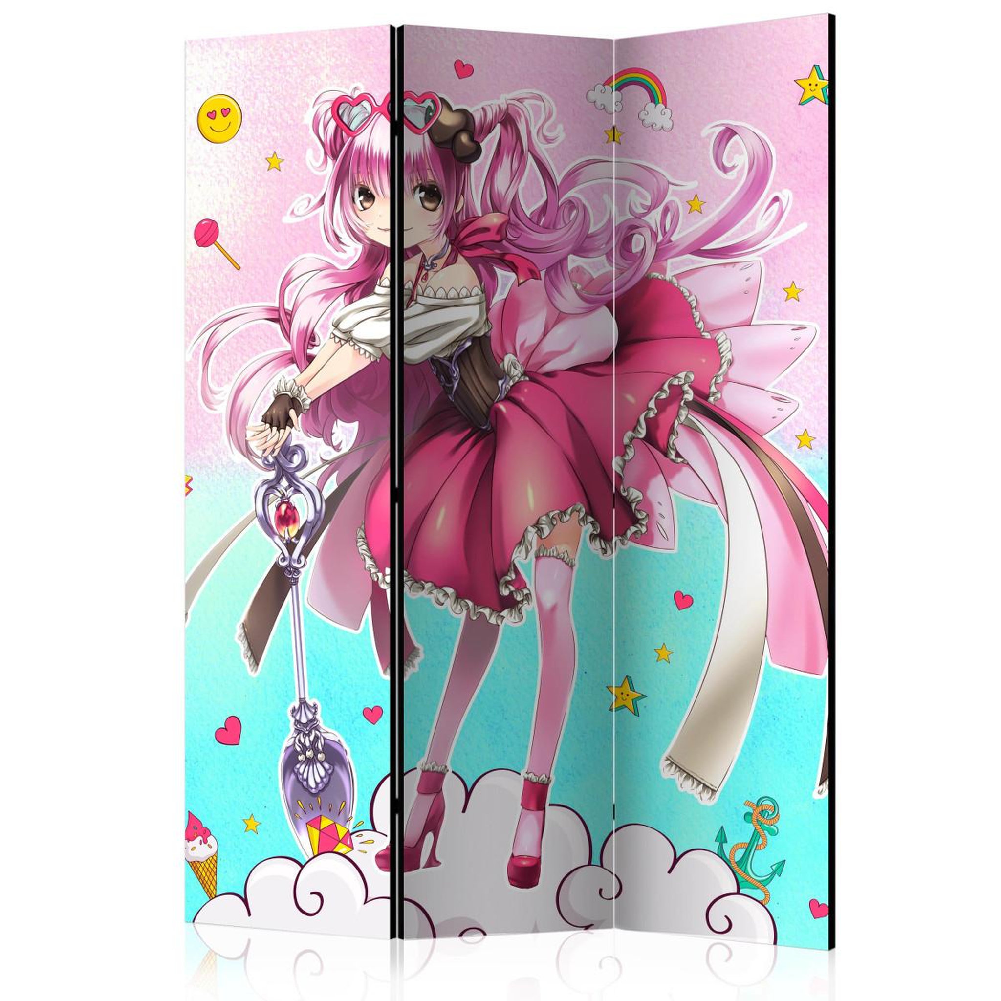 Paris Prix Paravent 3 volets  sorceress miko  135x172cm