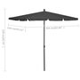 Voir la diapositive 6 : VIDAXL Parasol de jardin avec mat 210x140 cm Anthracite