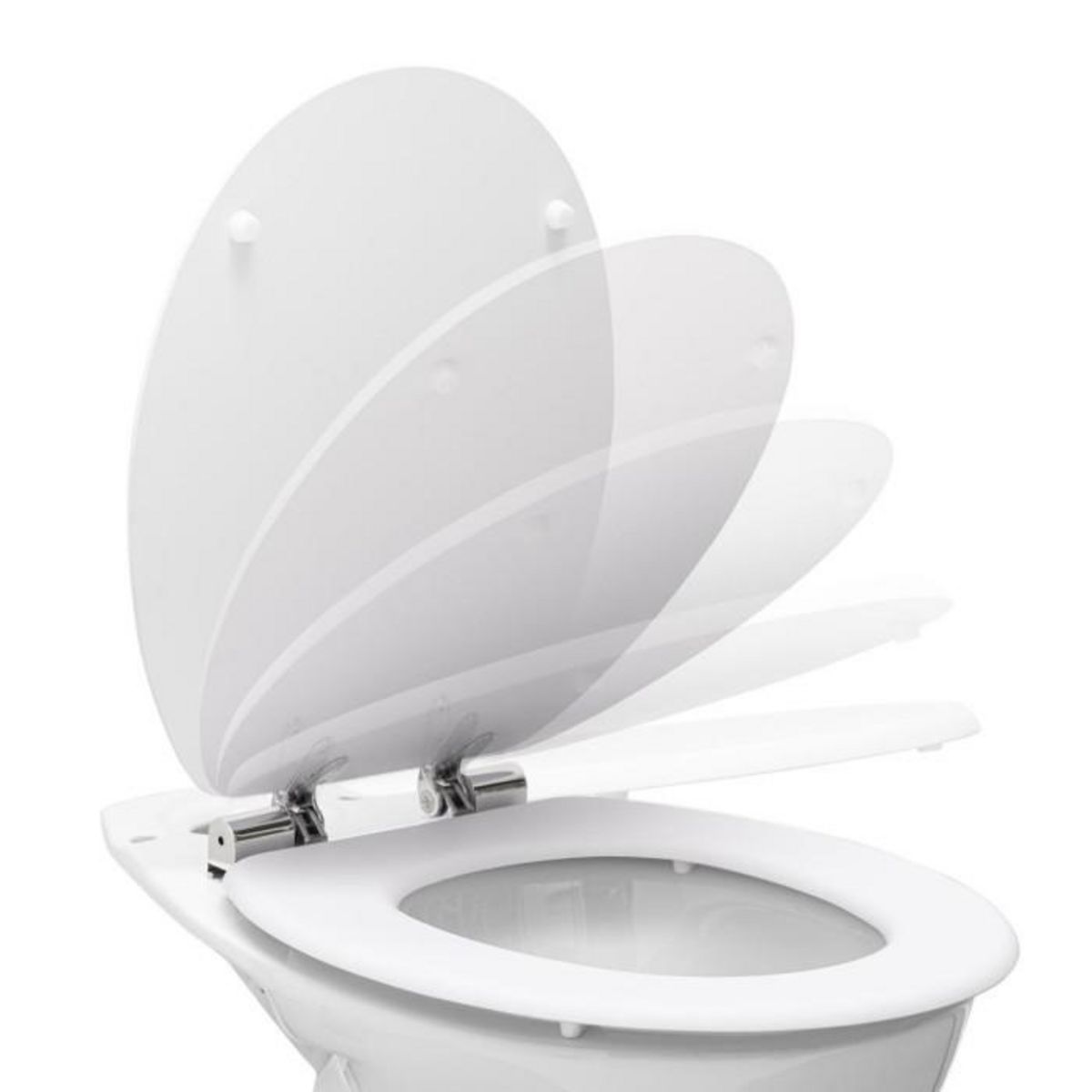 Paris Prix Abattant WC Uni  Matty  46cm Blanc