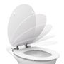 Voir la diapositive 5 : Paris Prix Abattant WC Uni  Matty  46cm Blanc