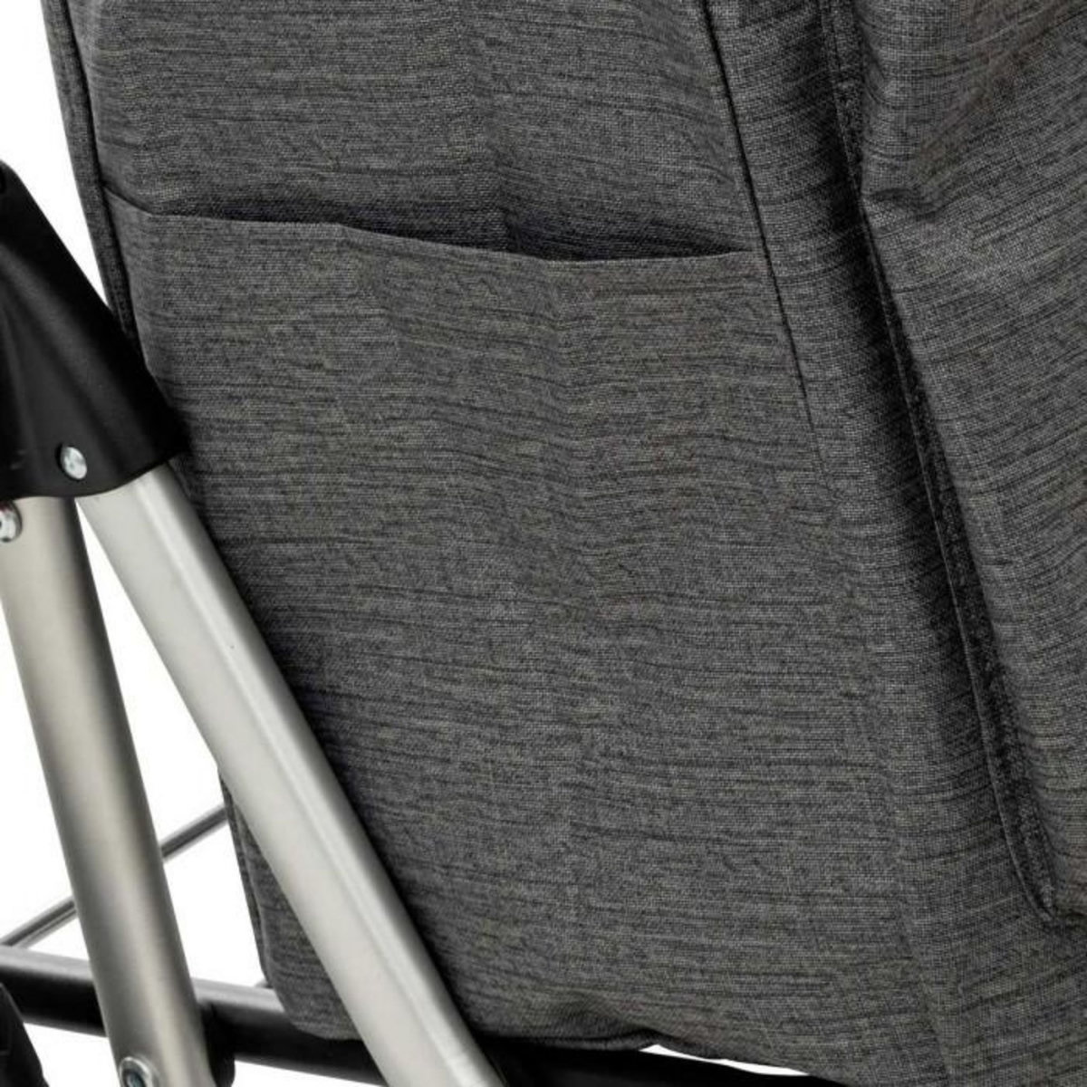 FIVE Chariot de Marché  4 Roues  100cm Gris