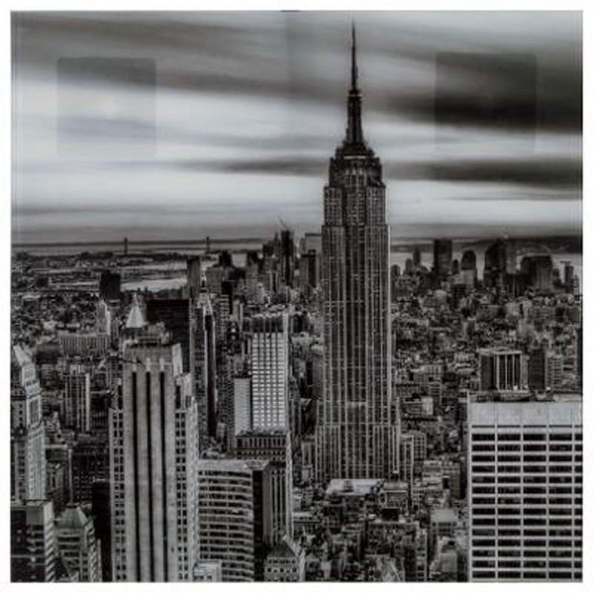 Cadre D co en Verre New York 50x50cm Noir Blanc pas cher Auchan.fr