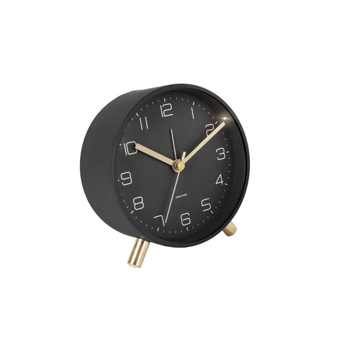 Karlsson Horloge réveil en métal Lofty - Diam. 11 cm