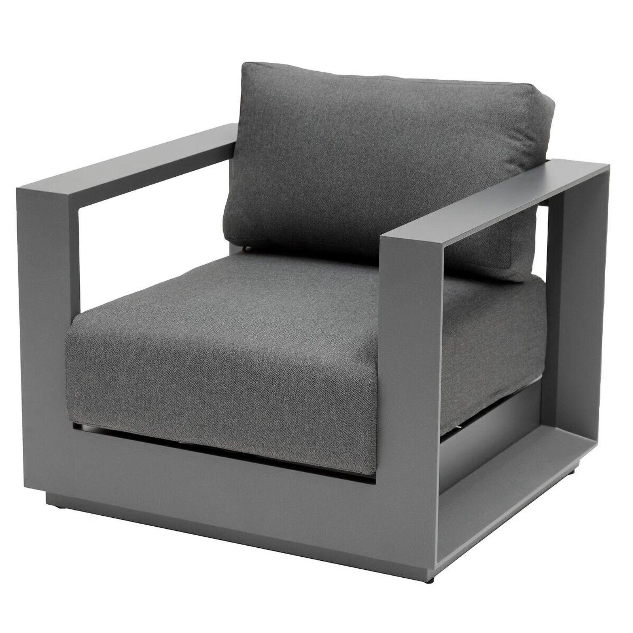 Voir la diapositive 1 : HESPERIDE Fauteuil de salon de jardin en aluminium Allure