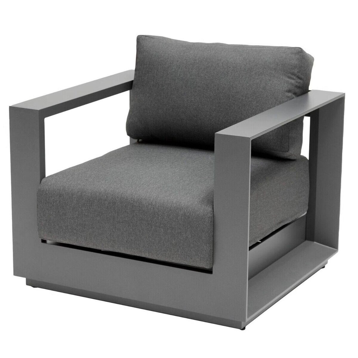 HESPERIDE Fauteuil de salon de jardin en aluminium Allure