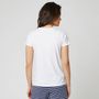 Voir la diapositive 2 : IN EXTENSO T-shirt manches courtes blanc imprimé california summer femme