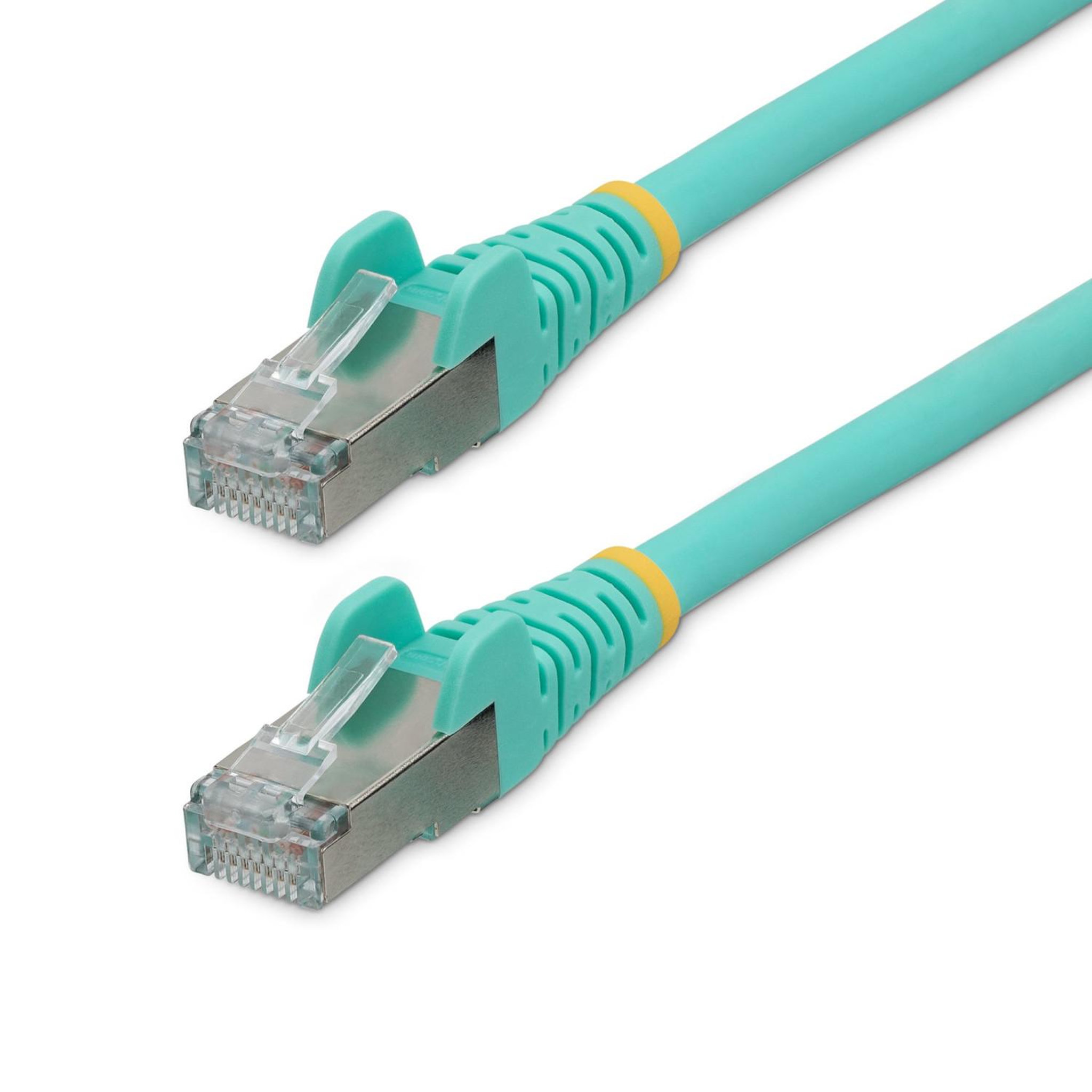 Voir la diapositive 2 : Startech Câble Ethernet StarTech.com 2m CAT6a Aqua LSZH