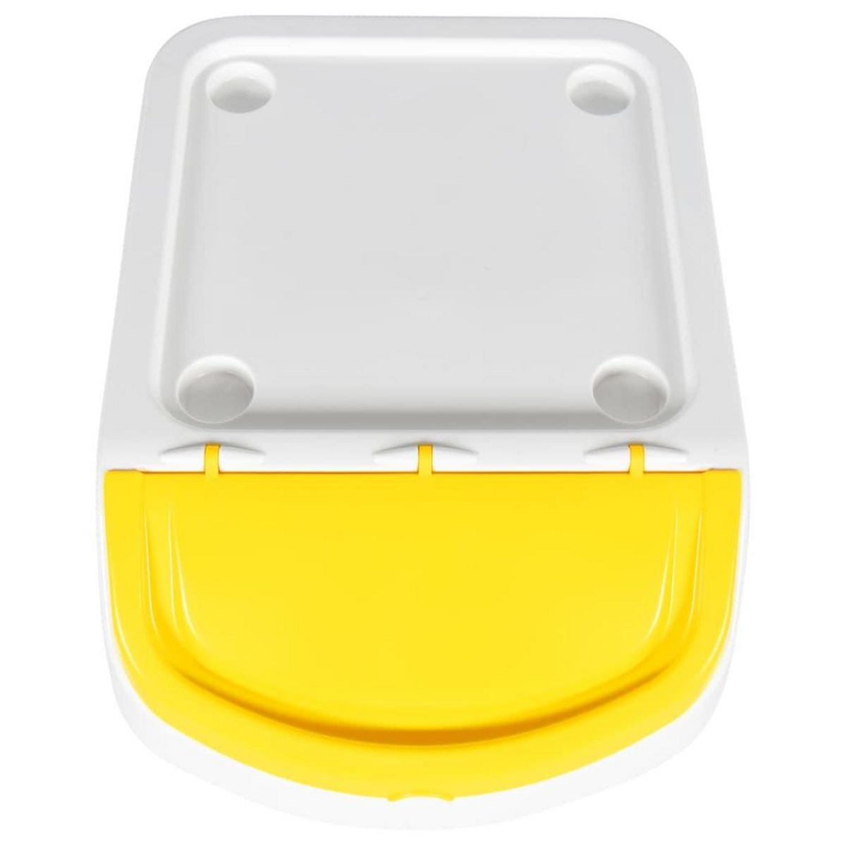 VIDAXL Poubelles empilables avec couvercles 3 pcs blanc PP 120 L