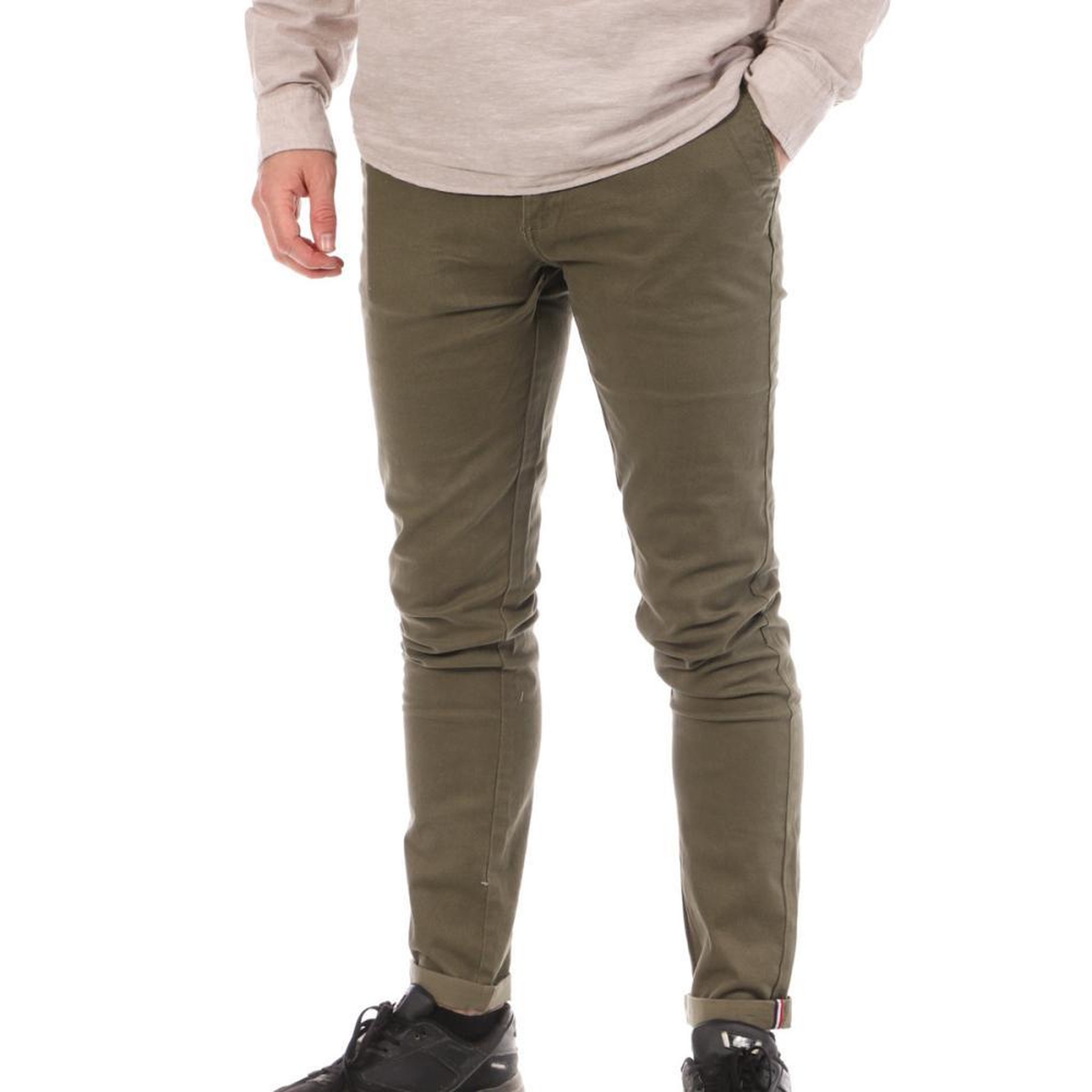 LA MAISON BLAGGIO Chino kaki homme la maison blaggio tamar. Coloris disponibles : Vert