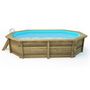 Voir la diapositive 4 : Habitat et Jardin Piscine bois   Miami 145    - 4.86 x 3.36 x 1.45 m