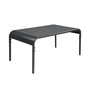 Voir la diapositive 1 : SWEEEK Table basse de jardin rectangulaire acier 90cm anthracite - Amélia